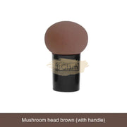 Mushroom Head Makeup Sponge with handle (Dry & Wet Use) Brown Makeup Accessories