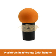 Mushroom Head Makeup Sponge with handle (Dry & Wet Use) Orange Makeup Accessories