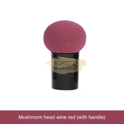 Mushroom Head Makeup Sponge with handle (Dry & Wet Use) Wine Red Makeup Accessories