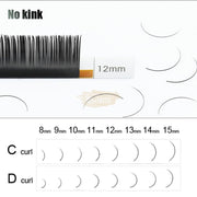 NAGARAKU Premium Matte Ellipse Flat Lash Extension False Eyelashes