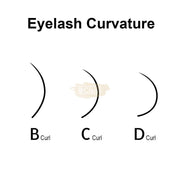 NAGARAKU Premium Matte Ellipse Flat Lash Extension False Eyelashes