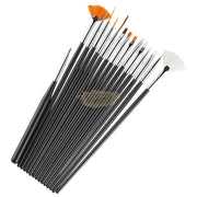 Nail Art Brush Set (15 pcs) | Black Nail Art Brush
