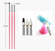Nail Art Brush Set (15 pcs) | Pink Nail Art Brush