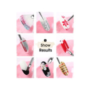 Nail Art Brush Set (15 pcs) | Pink Nail Art Brush