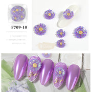 Nail Art Daisy Ornament- Available in 10 designs 10 Nail Art