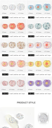 Nail Art Daisy Ornament- Available in 10 designs Nail Art
