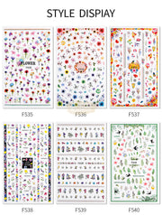 Nail Art Flower Stickers - Available in 10 designs Nail Stickers