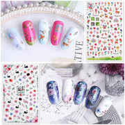 Nail Art Flower Stickers - Available in 10 designs Nail Stickers
