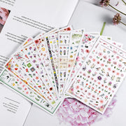 Nail Art Flower Stickers - Available in 10 designs Nail Stickers