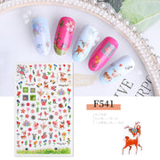 Nail Art Flower Stickers - Available in 10 designs F541 Nail Stickers