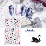 Nail Art Flower Stickers - Available in 10 designs F543 Nail Stickers