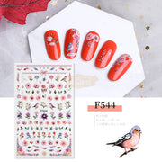 Nail Art Flower Stickers - Available in 10 designs F544 Nail Stickers