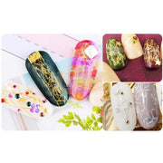 Nail Art Glitter Gold Silver Striping Lines - Available in Gold & Silver Nail Art