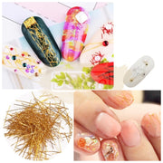 Nail Art Glitter Gold Silver Striping Lines - Available in Gold & Silver Nail Art