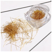 Nail Art Glitter Gold Silver Striping Lines - Available in Gold & Silver Nail Art