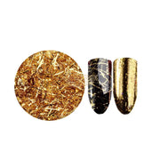 Nail Art Glitter Gold Silver Striping Lines - Available in Gold & Silver Gold Nail Art