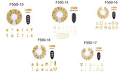 Nail Art Gold Jewelry Decoration - Available in 17 designs Nail Art