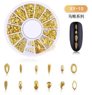 Nail Art Gold Jewelry Decoration - Available in 17 designs XY-10 Nail Art