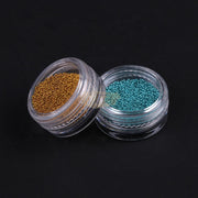 Nail Art Mini Caviar Plastic Beads Available in 12 Colors Nail Art