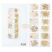 Nail Art Mixed Shell Jewelry Decoration Set - Available in 15 designs 2 Nail Art