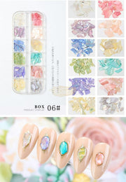 Nail Art Mixed Shell Jewelry Decoration Set - Available in 15 designs Nail Art