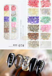 Nail Art Mixed Shell Jewelry Decoration Set - Available in 15 designs Nail Art