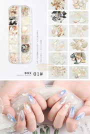 Nail Art Mixed Shell Jewelry Decoration Set - Available in 15 designs Nail Art