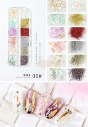 Nail Art Mixed Shell Jewelry Decoration Set - Available in 15 designs Nail Art