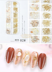 Nail Art Mixed Shell Jewelry Decoration Set - Available in 15 designs Nail Art