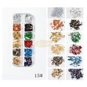 Nail Art Mixed Shell Jewelry Decoration Set - Available in 15 designs 15 Nail Art