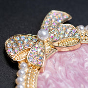 Nail Art Palette with Rhinestones & Pearls Acrylic Palette