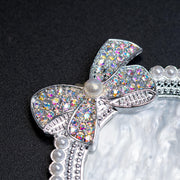 Nail Art Palette with Rhinestones & Pearls Acrylic Palette