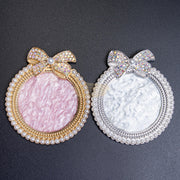 Nail Art Palette with Rhinestones & Pearls Acrylic Palette