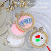 Nail Art Palette with Rhinestones & Pearls Acrylic Palette