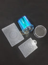 Nail Art Stamper Set (Stamper Scraper & Stamping Plate) - M-92 - Blue Nail Art Tool