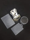 Nail Art Stamper Set (Stamper Scraper & Stamping Plate) - M-95 - Silver Nail Art Tool