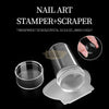 Nail Art Stamper with Scraper Clear Nail Art Tool