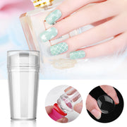 Nail Art Stamper with Scraper Clear Nail Art Tool