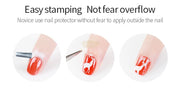 Nail Art Stamper with Scraper Clear Nail Art Tool