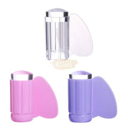 Nail Art Stamper with scraper | Purple Nail Art Tool