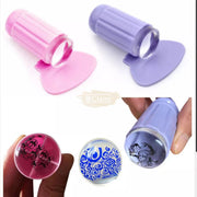 Nail Art Stamper with scraper | Purple Nail Art Tool