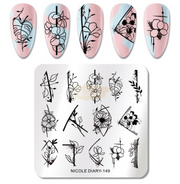 Nail Art Stamping Plates ND Collection ND-149 Nail Art Tool