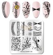 Nail Art Stamping Plates ND Collection ND-156 Nail Art Tool