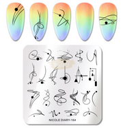 Nail Art Stamping Plates ND Collection ND-164 Nail Art Tool