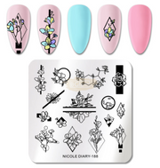 Nail Art Stamping Plates ND Collection ND-188 Nail Art Tool