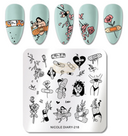 Nail Art Stamping Plates ND Collection Nail Art Tool