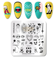 Nail Art Stamping Plates ND Collection Nail Art Tool