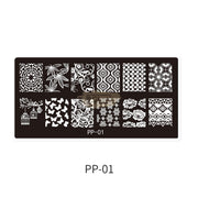 Nail Art Stamping Plates PP Collection PP-01 Nail Stamping Plates