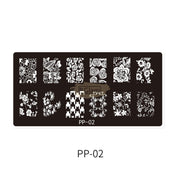 Nail Art Stamping Plates PP Collection PP-02 Nail Stamping Plates