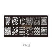 Nail Art Stamping Plates PP Collection PP-12 Nail Stamping Plates
